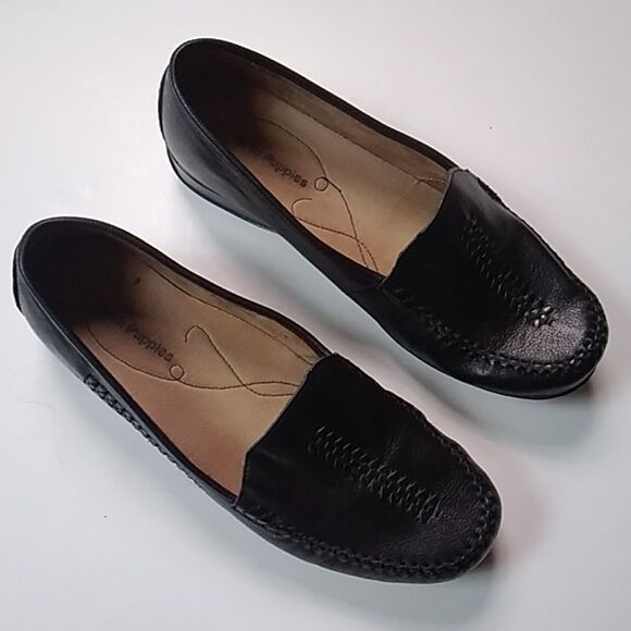 Hush Puppies Leather Upper Women's Shoes Size 10EW - Picture 2 of 7